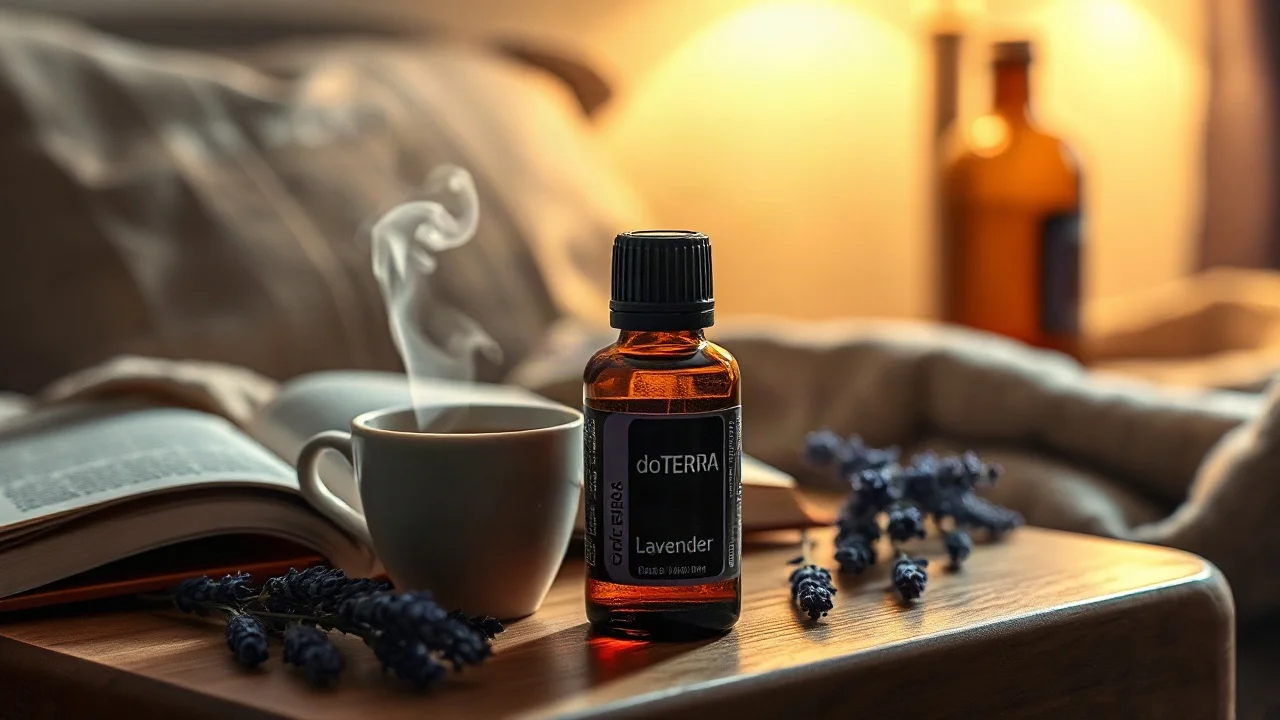 Rutina de calma nocturna con lavanda y cedro