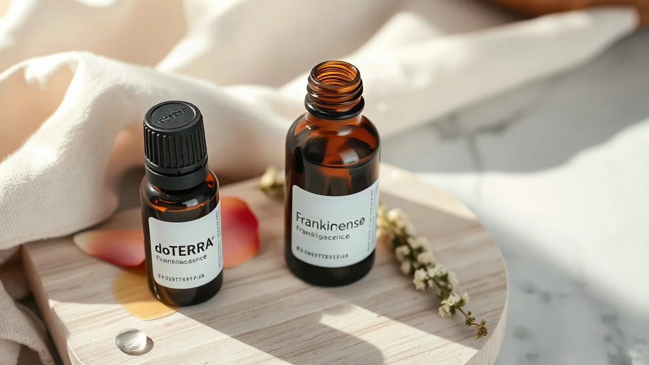 Olio viso incenso per una pelle radiosa