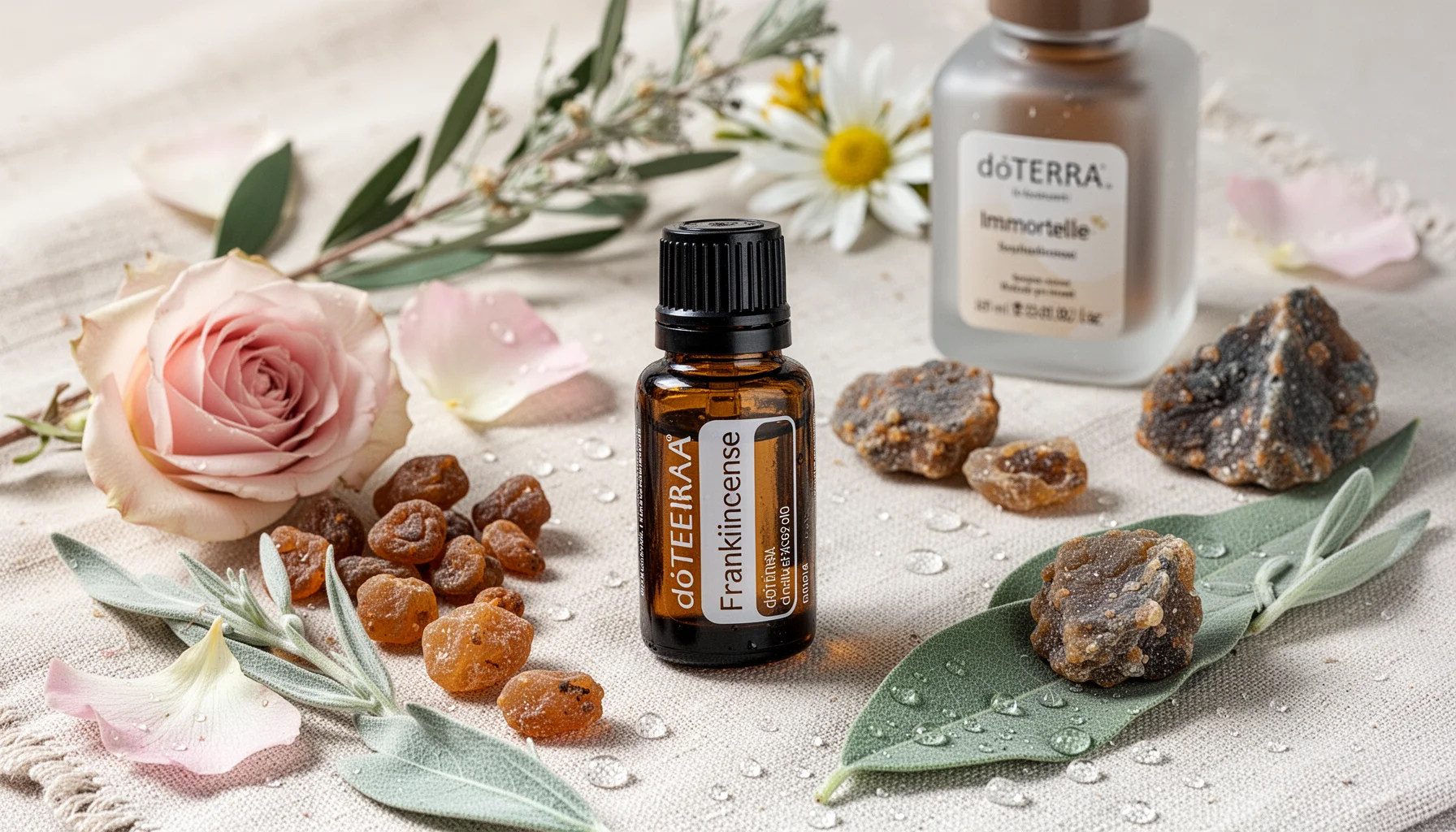 Luminosidad natural con aceite de incienso en la rutina facial