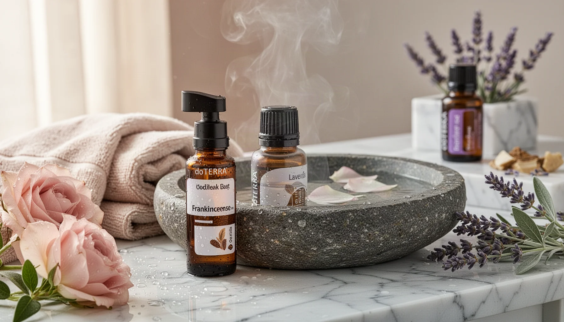 Rutina facial de spa en casa con doTERRA para hidratar