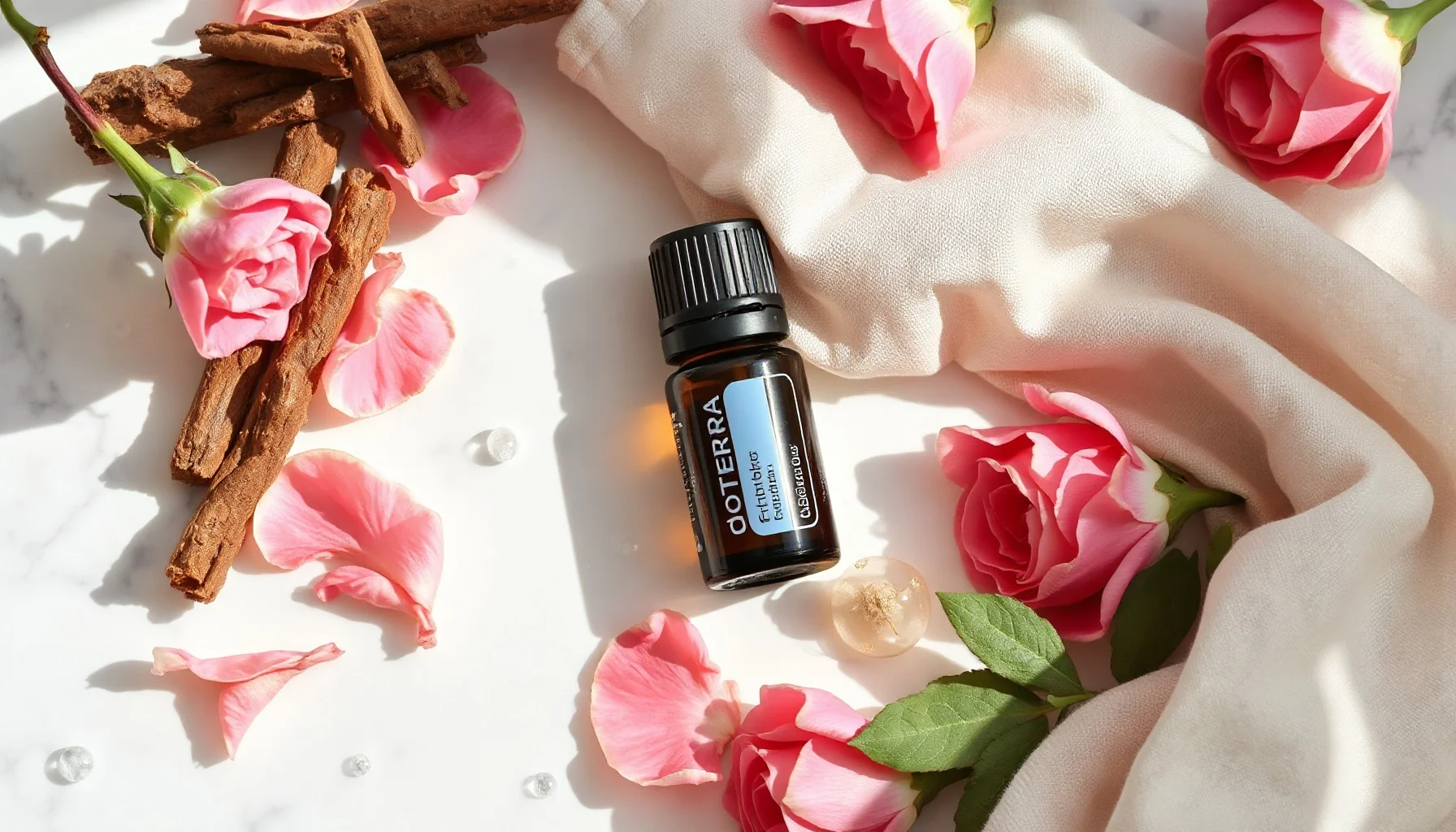 Routine beauté visage aux huiles essentielles