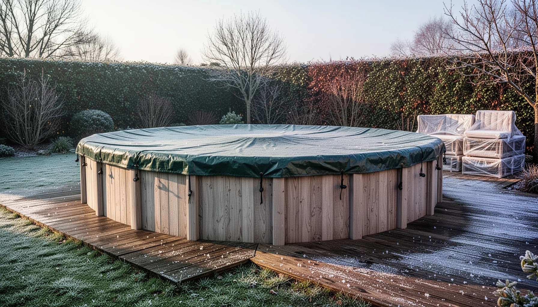 Comment hiverner une piscine hors sol
