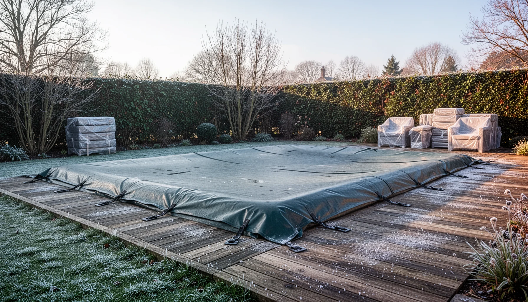 Pool winterfest machen in 6 Schritten
